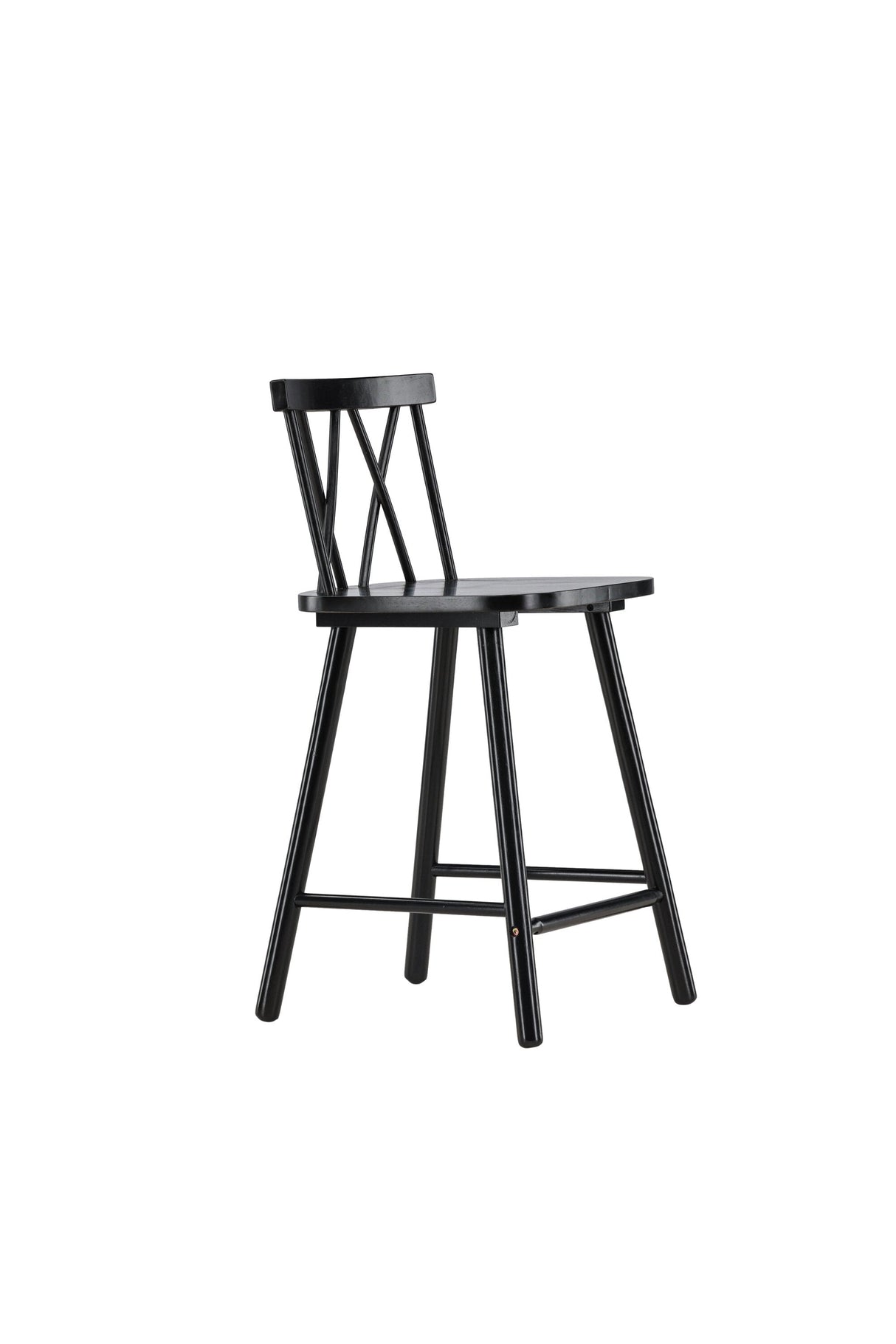 Mollöström Barhocker - schwarz/Gummiholz - Barhocker - ALVAHOME