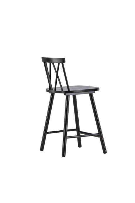 Mollöström Barhocker - schwarz/Gummiholz - Barhocker - ALVAHOME