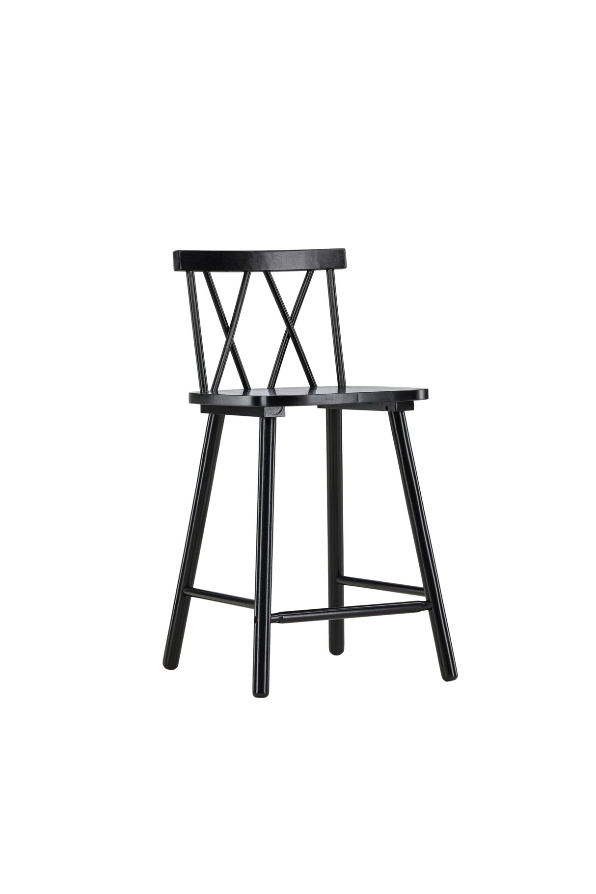 Mollöström Barhocker - schwarz/Gummiholz - Barhocker - ALVAHOME