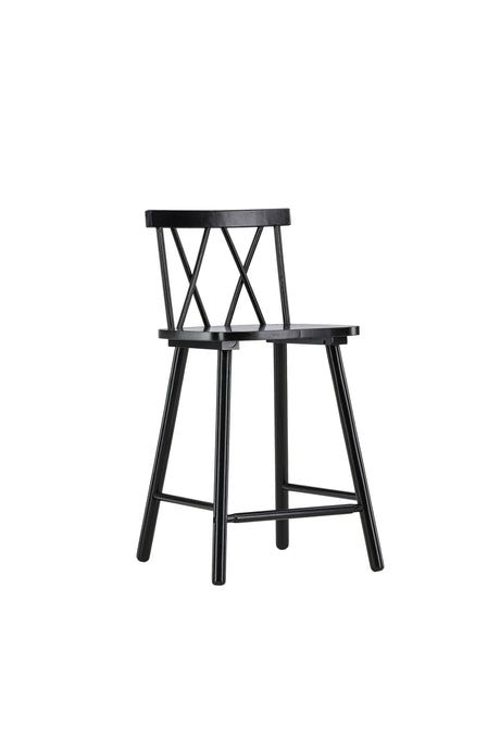 Mollöström Barhocker - schwarz/Gummiholz - Barhocker - ALVAHOME