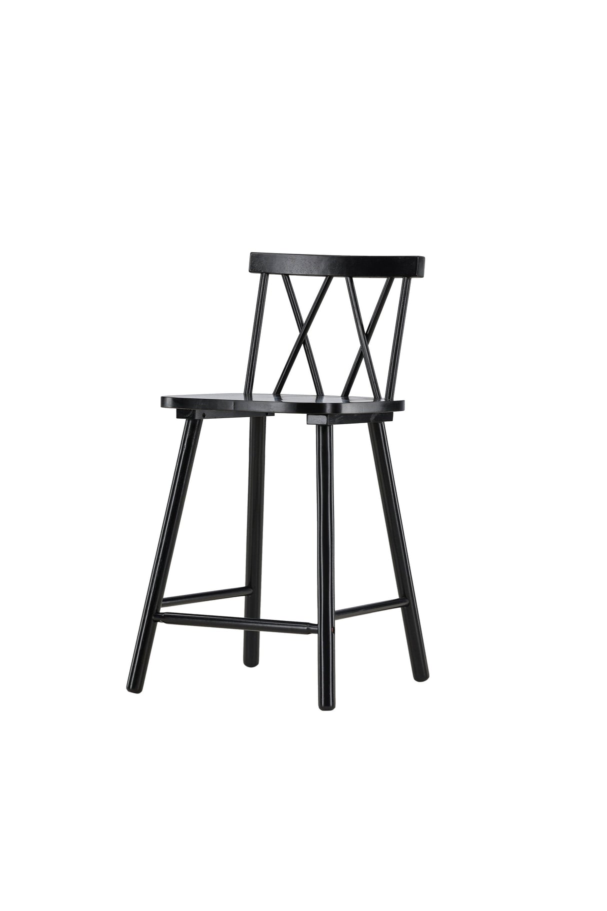 Mollöström Barhocker - schwarz/Gummiholz - Barhocker - ALVAHOME