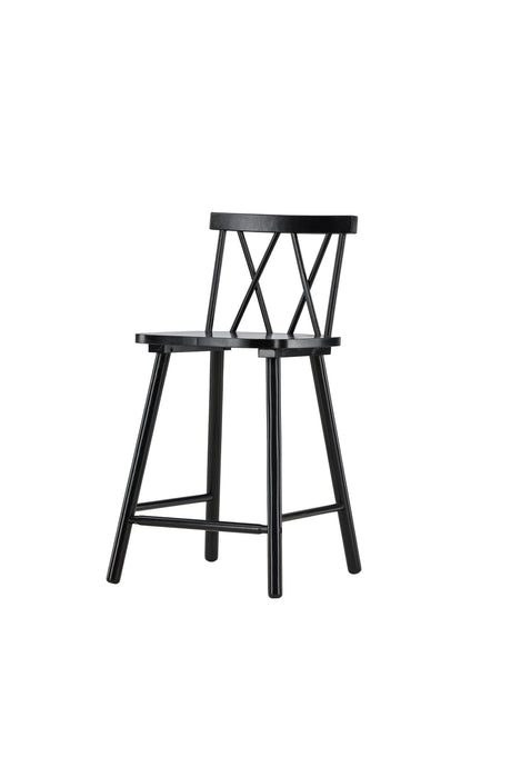 Mollöström Barhocker - schwarz/Gummiholz - Barhocker - ALVAHOME