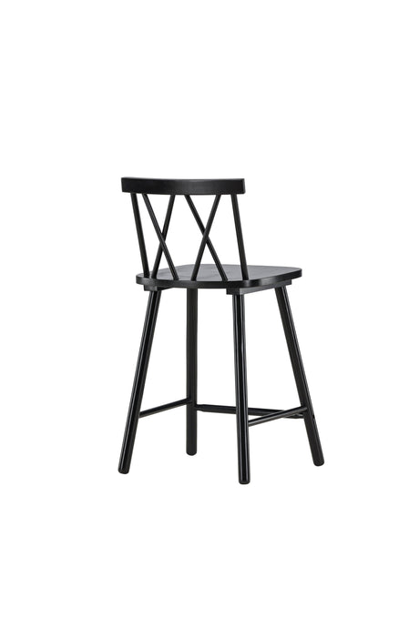 Mollöström Barhocker - schwarz/Gummiholz - Barhocker - ALVAHOME