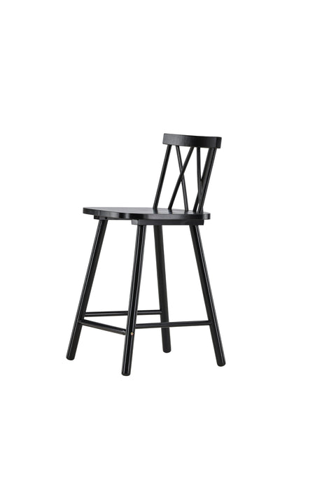 Mollöström Barhocker - schwarz/Gummiholz - Barhocker - ALVAHOME