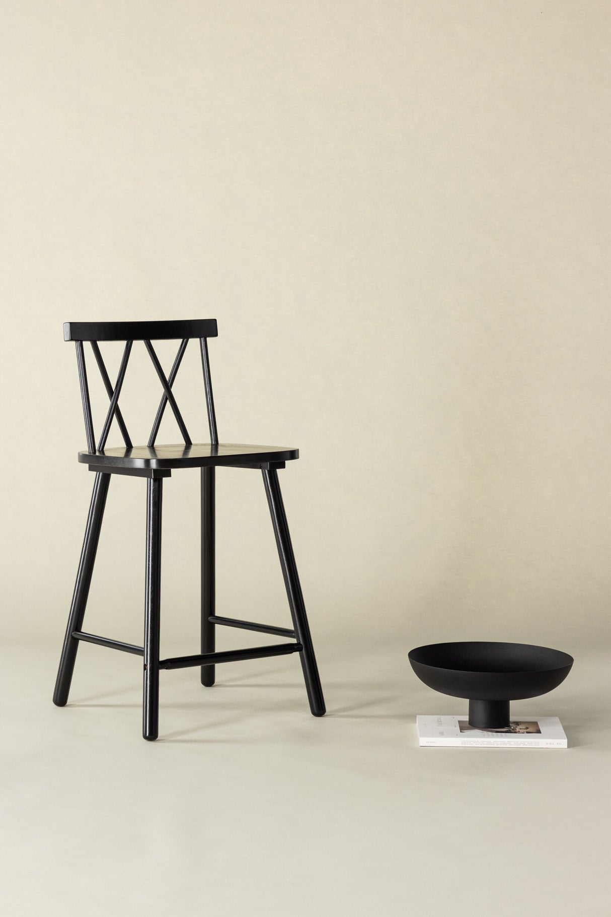 Mollöström Barhocker - schwarz/Gummiholz - Barhocker - ALVAHOME