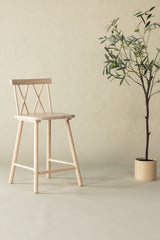 Mollöström Barhocker - white - wash/Gummiholz - Barhocker - ALVAHOME