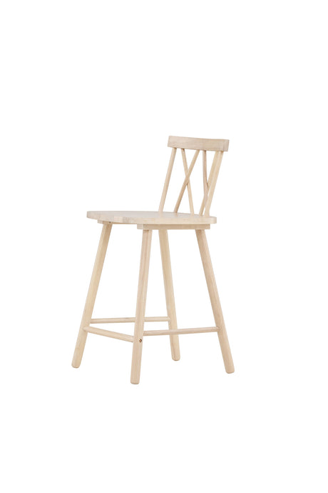 Mollöström Barhocker - white - wash/Gummiholz - Barhocker - ALVAHOME