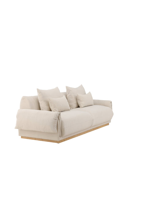 Mollösund 3 - Sitzer Sofa - beige/Baumwolle - 3 - Sitzer Sofas - ALVAHOME