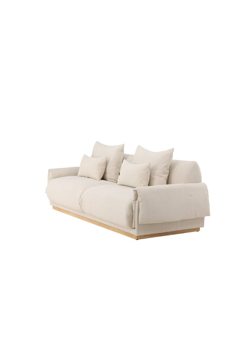 Mollösund 3 - Sitzer Sofa - beige/Baumwolle - 3 - Sitzer Sofas - ALVAHOME