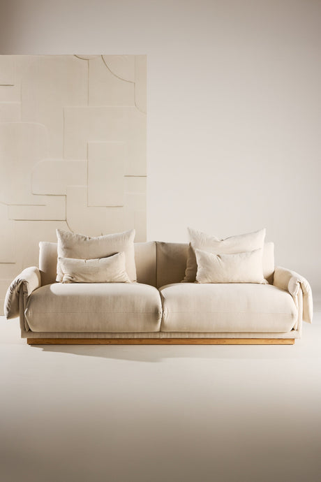 Mollösund 3 - Sitzer Sofa - beige/Baumwolle - 3 - Sitzer Sofas - ALVAHOME