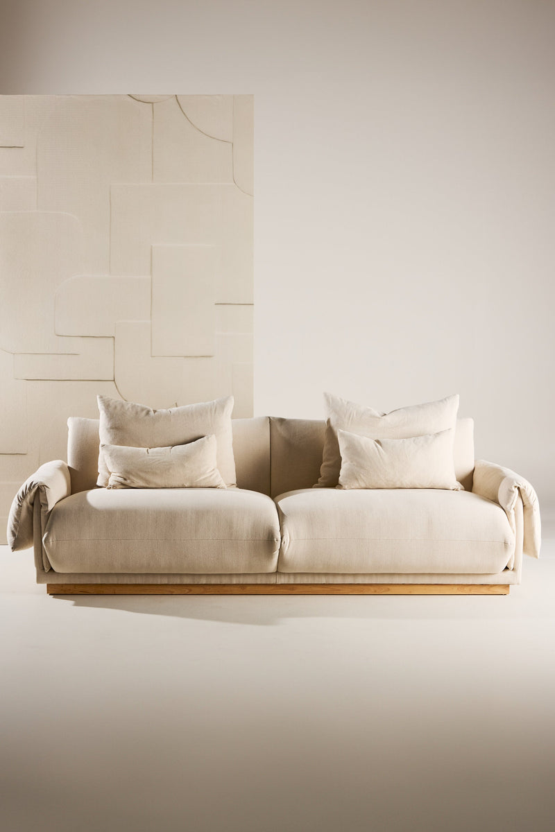 Mollösund 3 - Sitzer Sofa - beige/Baumwolle - 3 - Sitzer Sofas - ALVAHOME