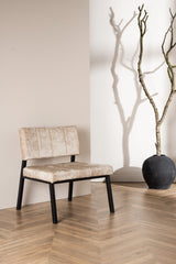 Monett Lounge - Stuhl - beige/Polyester - Samt - Lounge - Stühle - ALVAHOME
