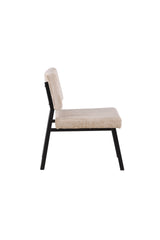 Monett Lounge - Stuhl - beige/Polyester - Samt - Lounge - Stühle - ALVAHOME