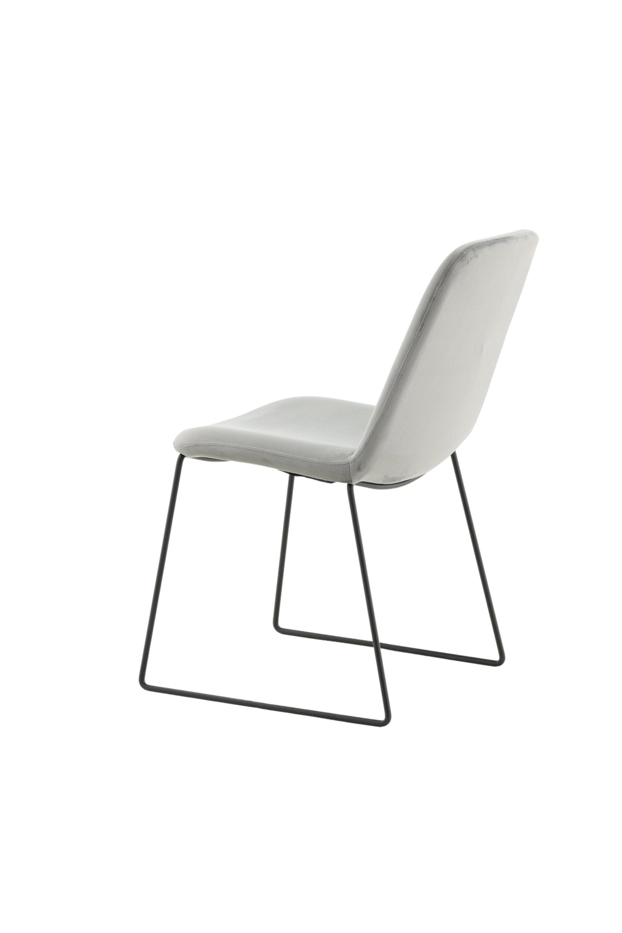 Muce Esszimmerstuhl - grau/Polyester - Samt - Essstühle - ALVAHOME