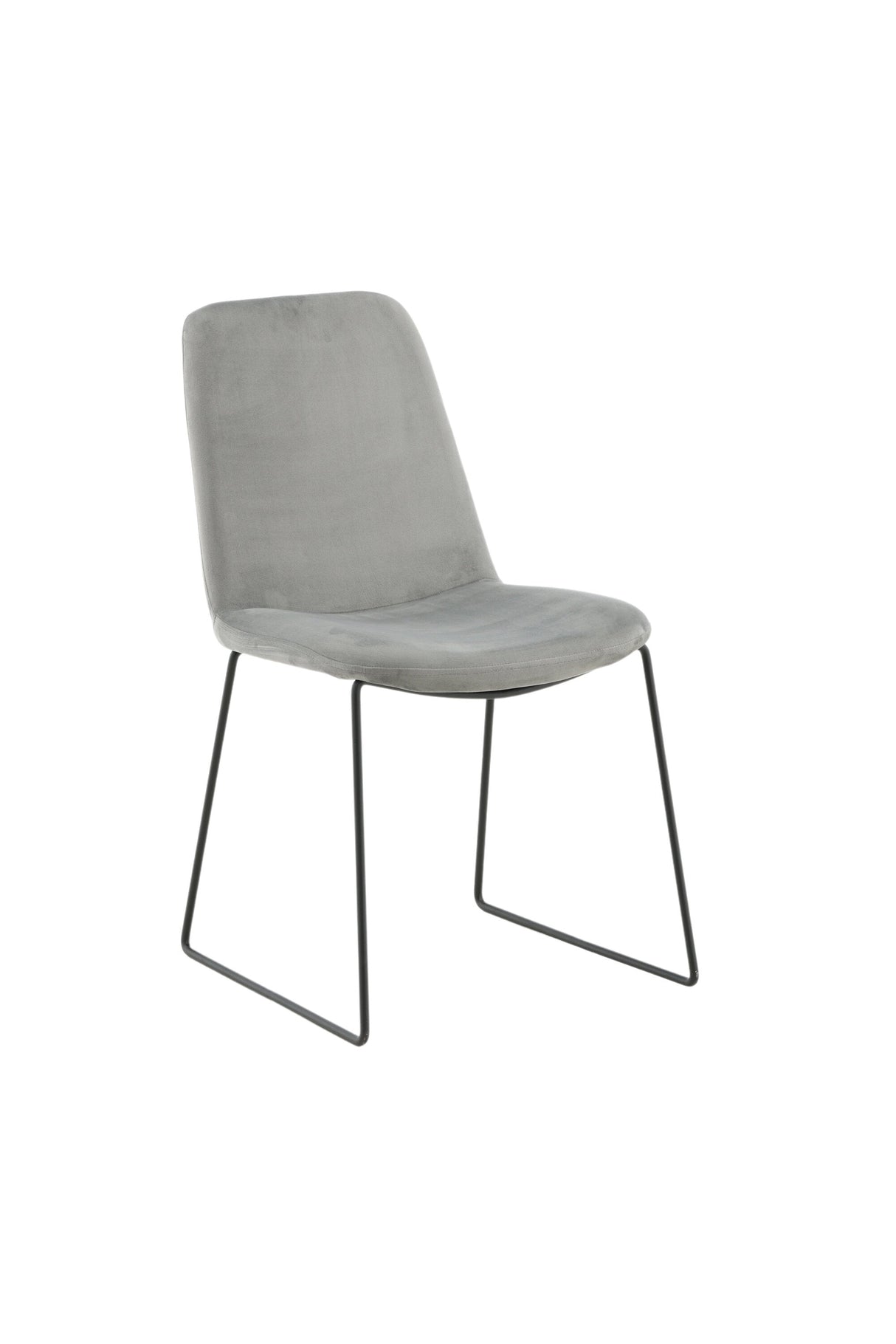 Muce Esszimmerstuhl - grau/Polyester - Samt - Essstühle - ALVAHOME