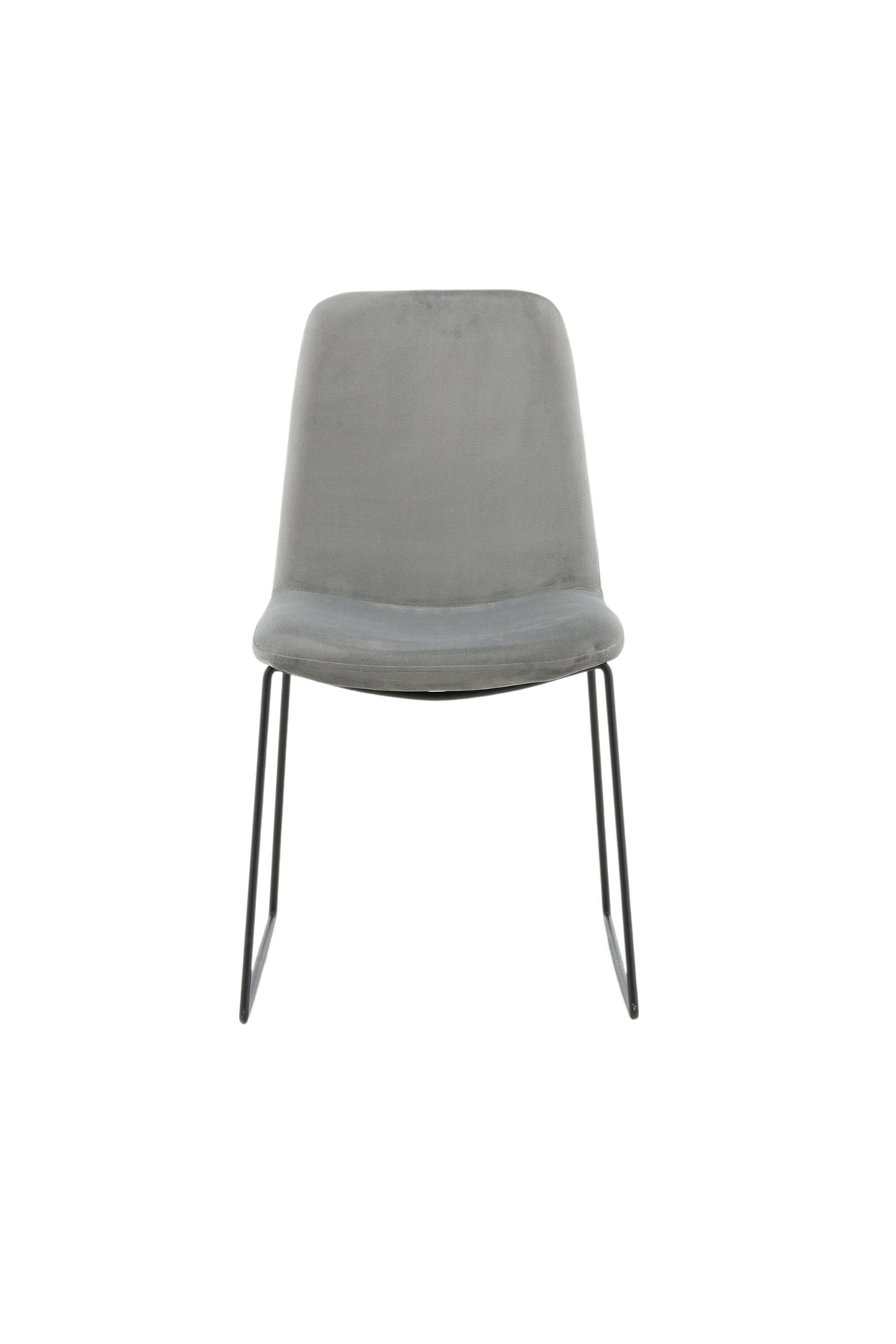 Muce Esszimmerstuhl - grau/Polyester - Samt - Essstühle - ALVAHOME