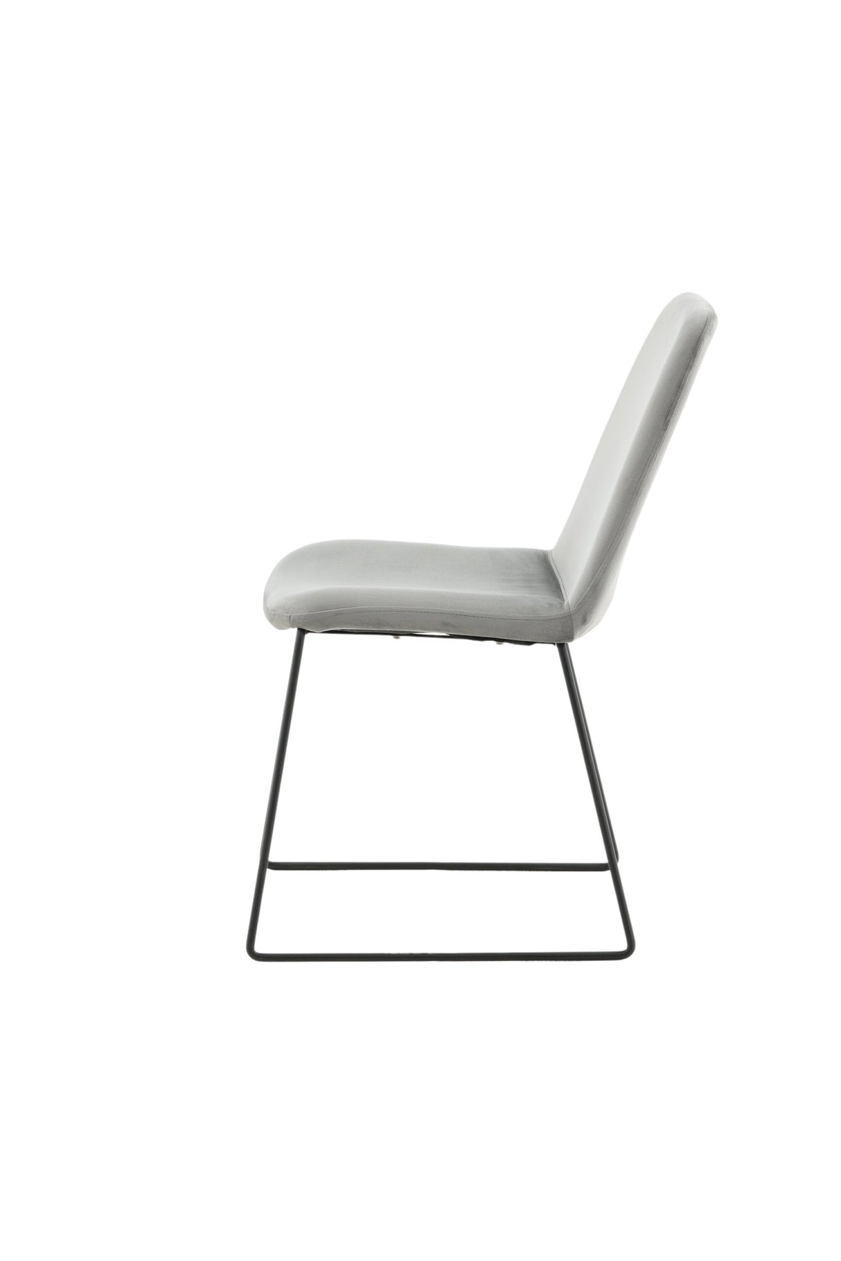 Muce Esszimmerstuhl - grau/Polyester - Samt - Essstühle - ALVAHOME