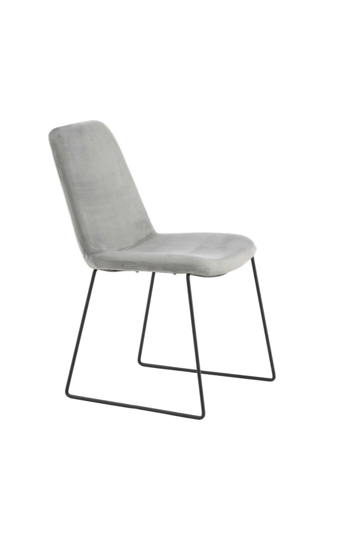 Muce Esszimmerstuhl - grau/Polyester - Samt - Essstühle - ALVAHOME