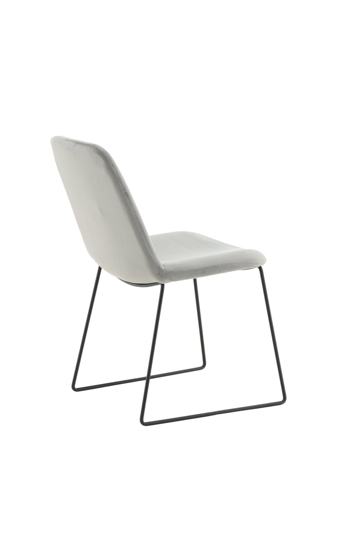 Muce Esszimmerstuhl - grau/Polyester - Samt - Essstühle - ALVAHOME