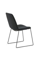 Muce Esszimmerstuhl - schwarz/Polyester - Essstühle - ALVAHOME