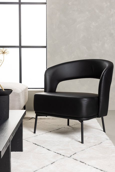 Mundo Sessel - schwarz/Stahl - Sessel - ALVAHOME