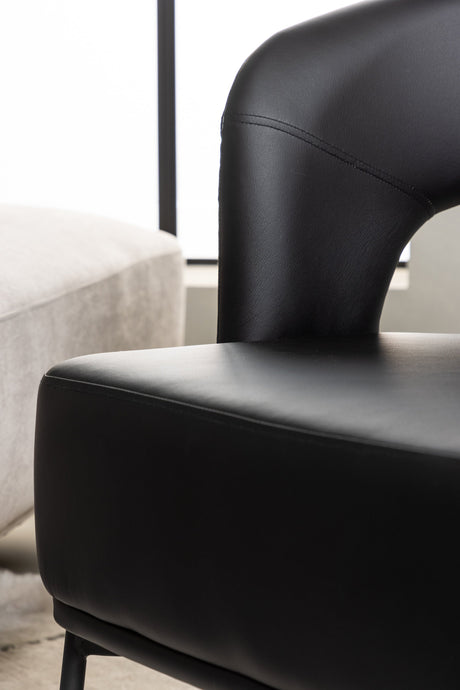 Mundo Sessel - schwarz/Stahl - Sessel - ALVAHOME