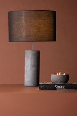 Nancy Tischlampe - grau/Beton - Tischlampen - ALVAHOME