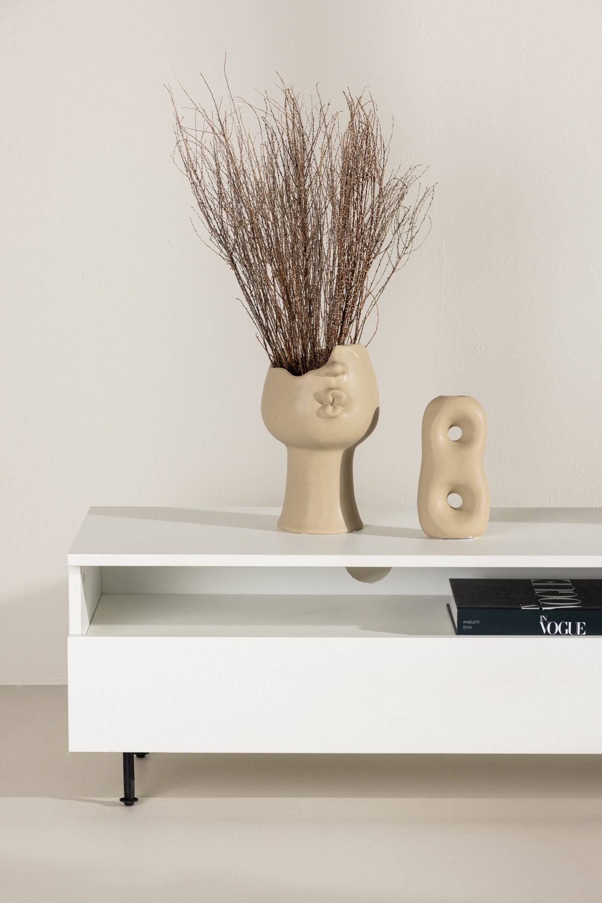 Navarra TV - Lowboard - weiß/MDF - TV - Lowboards - ALVAHOME