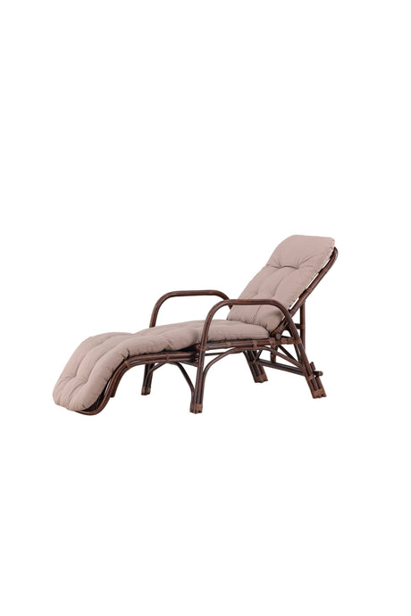 Nella Outdoor Sun - Lounge - Walnuss dunkel/Rattan - Outdoor Sun - Lounges - ALVAHOME