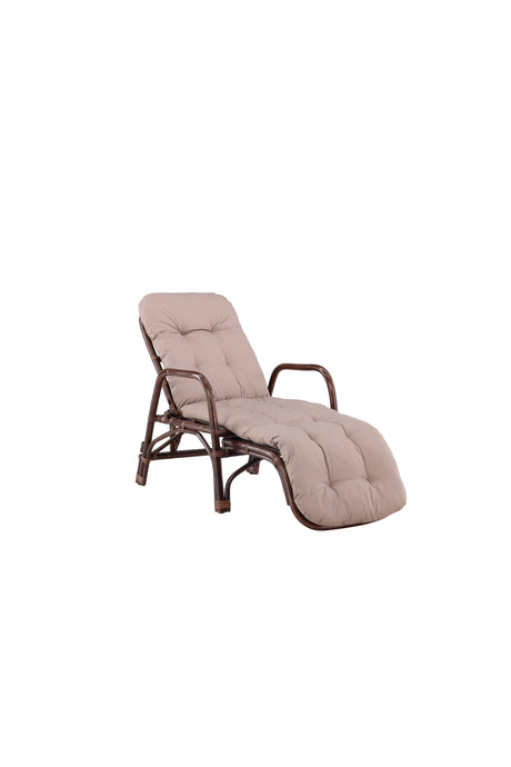 Nella Outdoor Sun - Lounge - Walnuss dunkel/Rattan - Outdoor Sun - Lounges - ALVAHOME