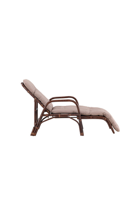Nella Outdoor Sun - Lounge - Walnuss dunkel/Rattan - Outdoor Sun - Lounges - ALVAHOME