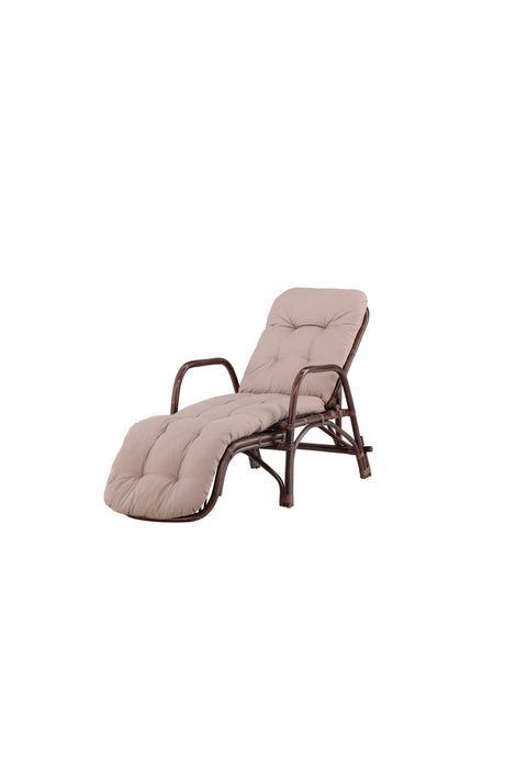 Nella Outdoor Sun - Lounge - Walnuss dunkel/Rattan - Outdoor Sun - Lounges - ALVAHOME