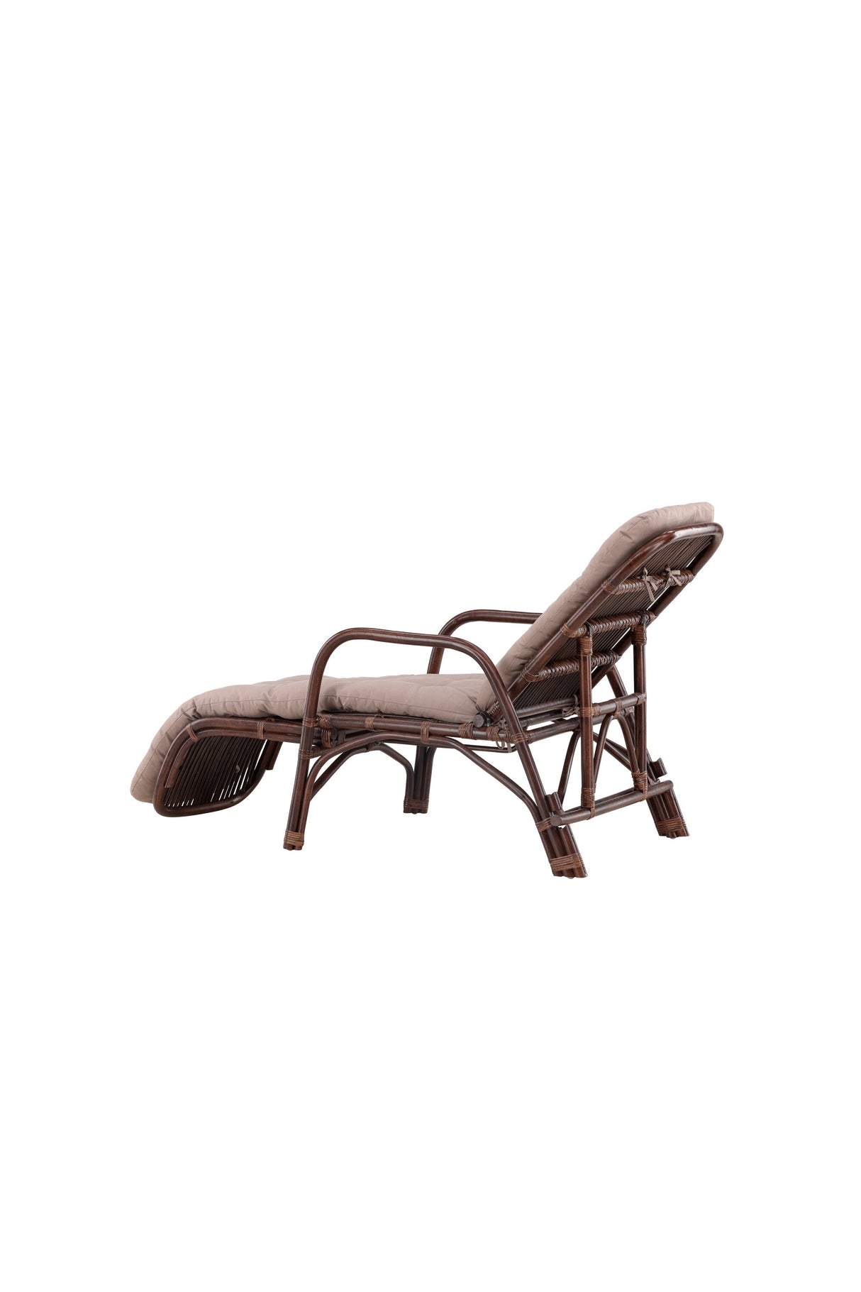 Nella Outdoor Sun - Lounge - Walnuss dunkel/Rattan - Outdoor Sun - Lounges - ALVAHOME