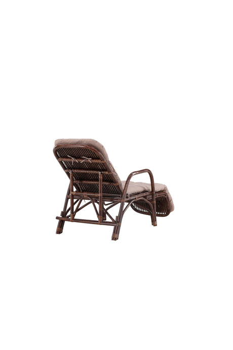 Nella Outdoor Sun - Lounge - Walnuss dunkel/Rattan - Outdoor Sun - Lounges - ALVAHOME