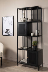 Nett Regal - schwarz/Stahl - Regale - ALVAHOME