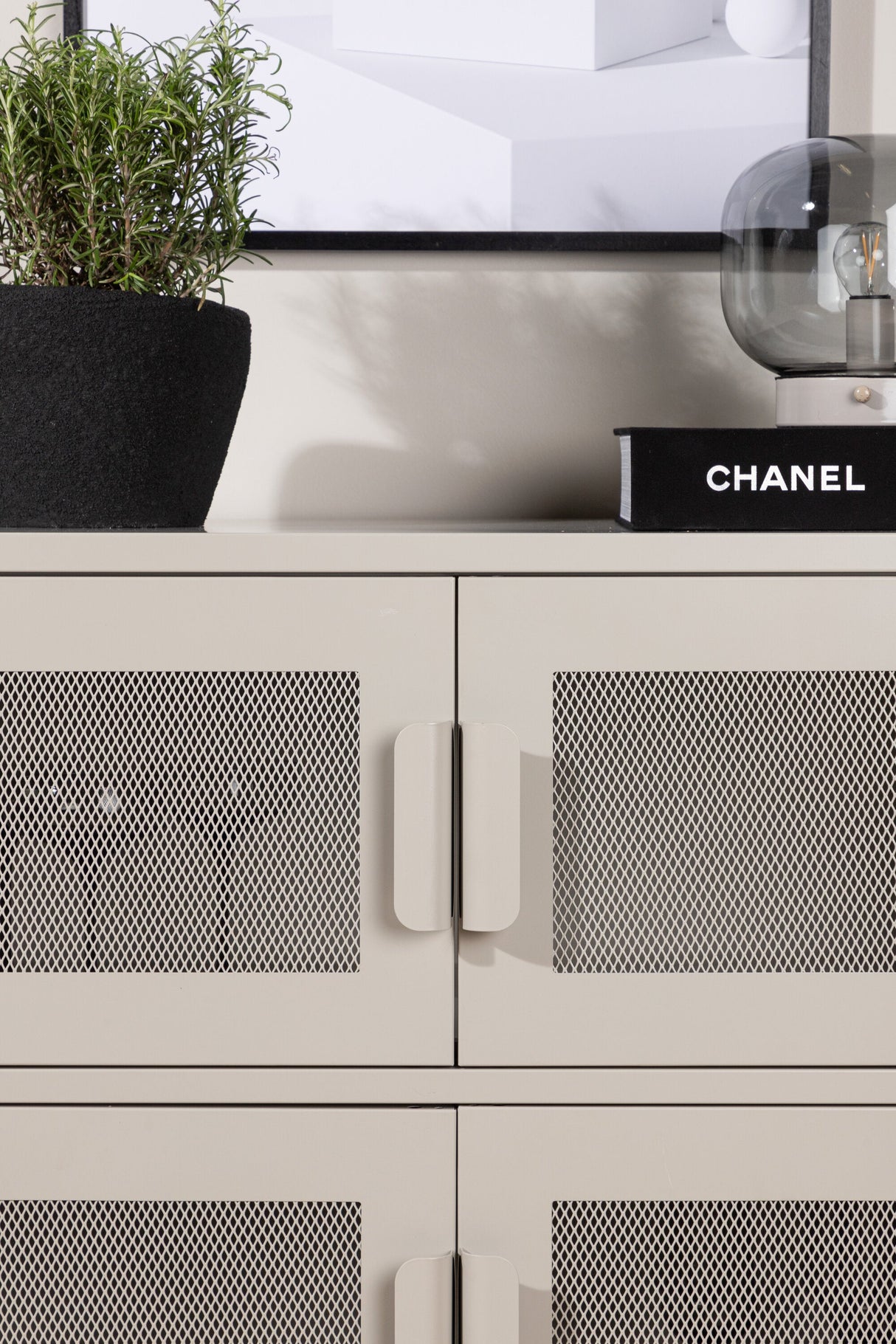 Nett Schrank - beige/Stahl - Schränke - ALVAHOME