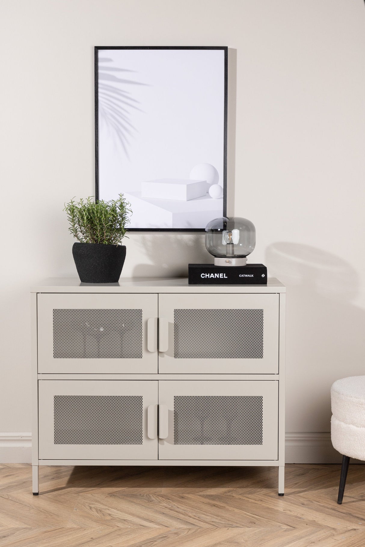 Nett Schrank - beige/Stahl - Schränke - ALVAHOME