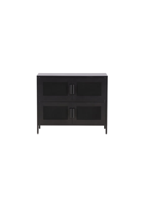 Nett Schrank - schwarz/Stahl - Schränke - ALVAHOME