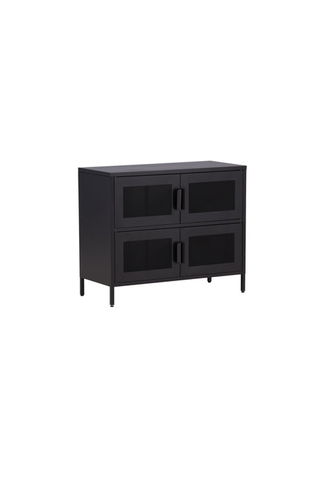 Nett Schrank - schwarz/Stahl - Schränke - ALVAHOME