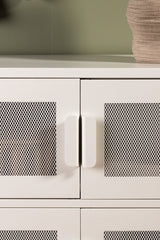 Nett Schrank - weiß/Stahl - Schränke - ALVAHOME