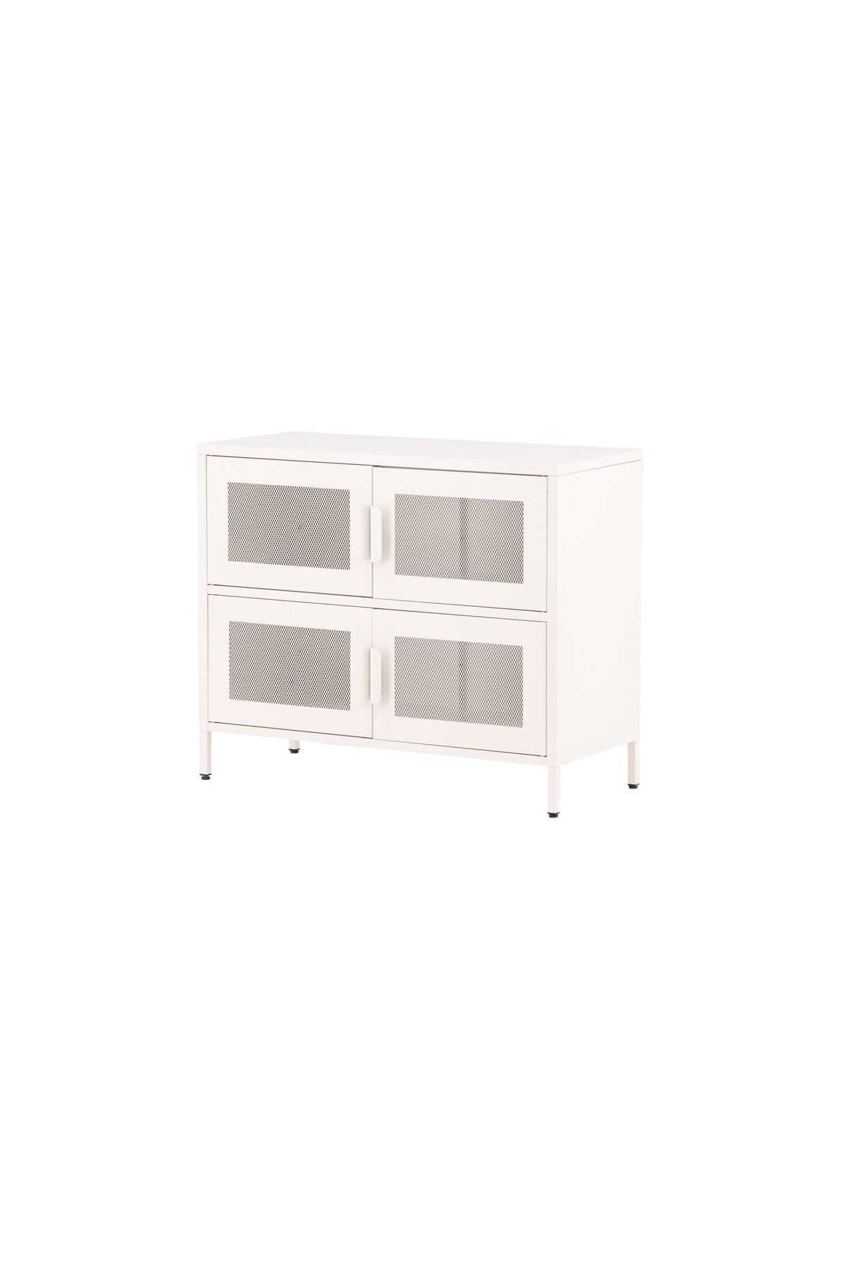 Nett Schrank - weiß/Stahl - Schränke - ALVAHOME