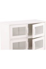 Nett Schrank - weiß/Stahl - Schränke - ALVAHOME