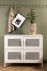 Nett Schrank - weiß/Stahl - Schränke - ALVAHOME