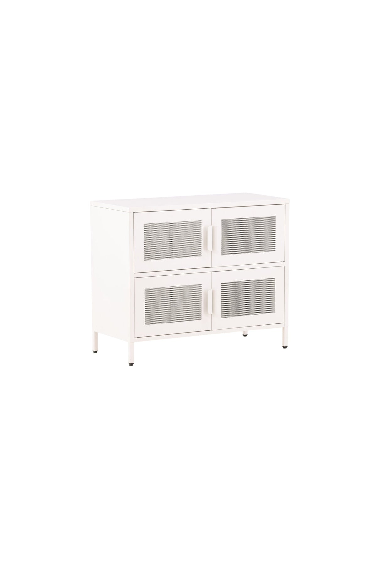 Nett Schrank - weiß/Stahl - Schränke - ALVAHOME