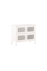 Nett Schrank - weiß/Stahl - Schränke - ALVAHOME