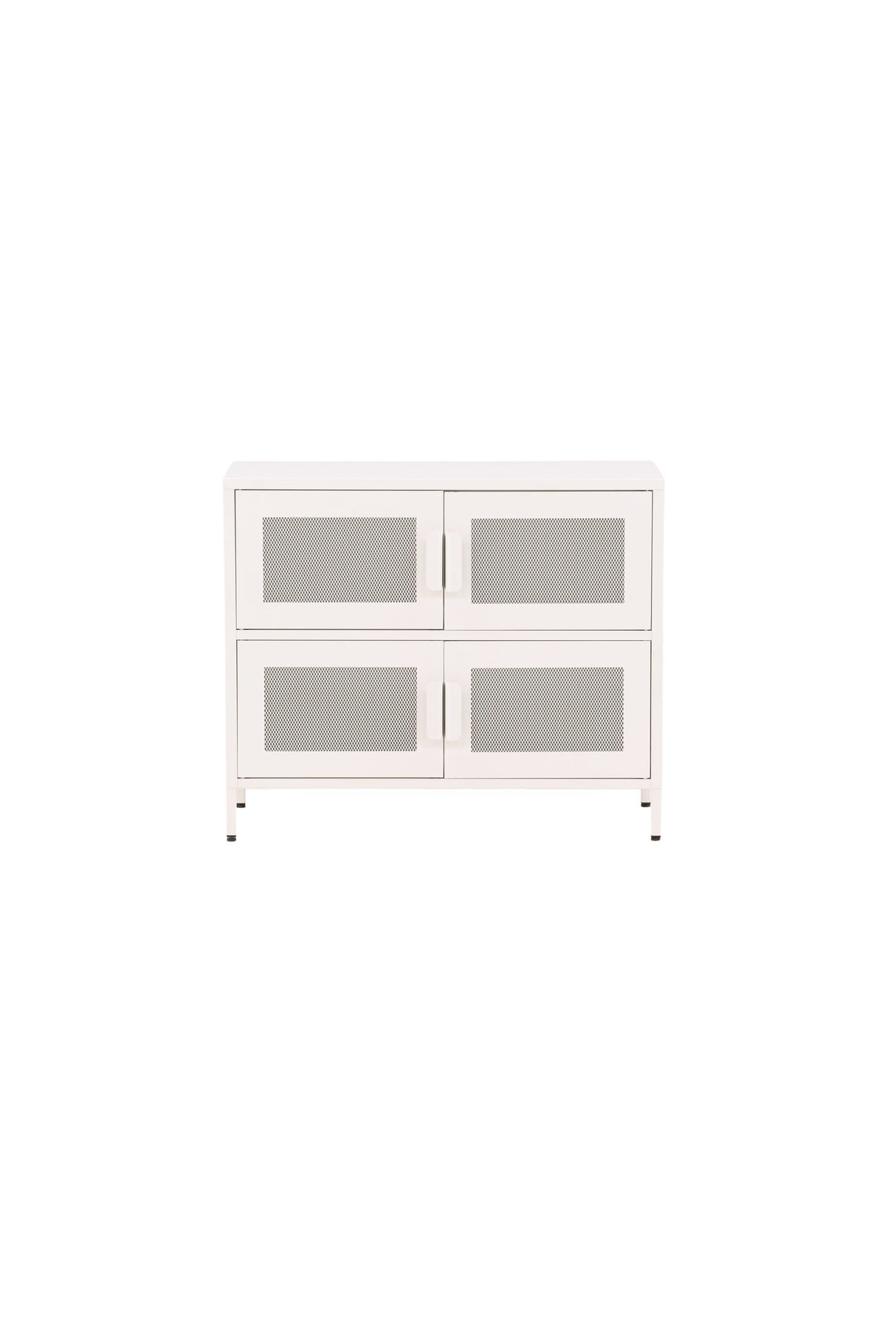Nett Schrank - weiß/Stahl - Schränke - ALVAHOME