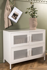 Nett Schrank - weiß/Stahl - Schränke - ALVAHOME