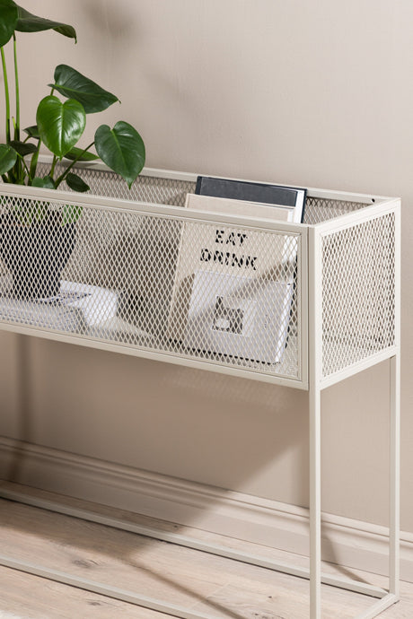 Netz Regal - beige/Stahl - Regale - ALVAHOME