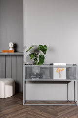 Netz Regal - hellgrau/Stahl - Regale - ALVAHOME