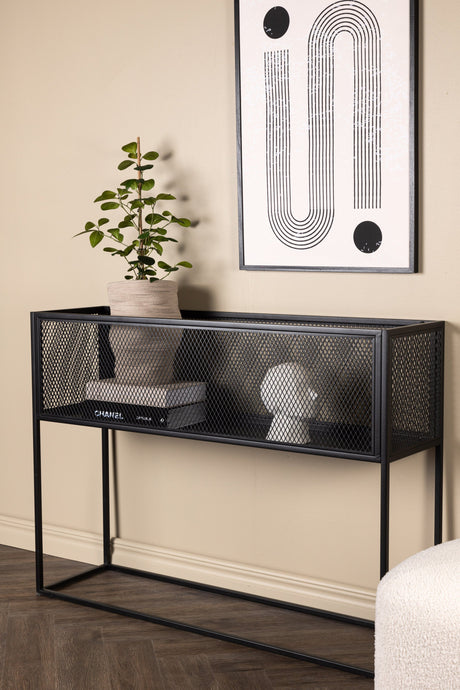 Netz Regal - schwarz/Stahl - Regale - ALVAHOME